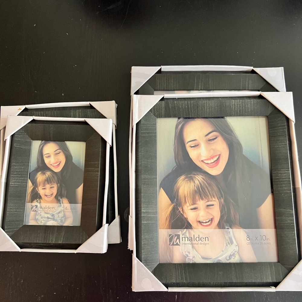 Malden Black Photo Frame Set - Picture 2 of 5